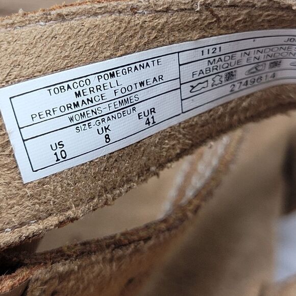 Merrell Sandspur Rose Convert Womens Size 10 Sandals Tobacco Pomegranate J002692 - Picture 9 of 10